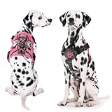 Petnanny Breathable Tactical Dog Harness - No-Pull Training Vest for Large Breeds | Service-Ready w/Reflective Strips, Handle & AirTag Pocket | Escape-Proof for Walks & Hiking