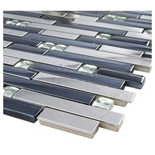 Tenedos Luxury Diamond Glass Mosaic Wall Tile Backsplash Series for