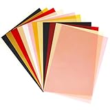 50 Blatt Transparentpapier, Seidenpapier Bunt A4, Transparentpapier Bedruckbar 100g/m², Pauspapier, Pergamentpapier zum Bedrucken, Abpauspapier, Durchsichtiges Papier für Laternen, Verpacken
