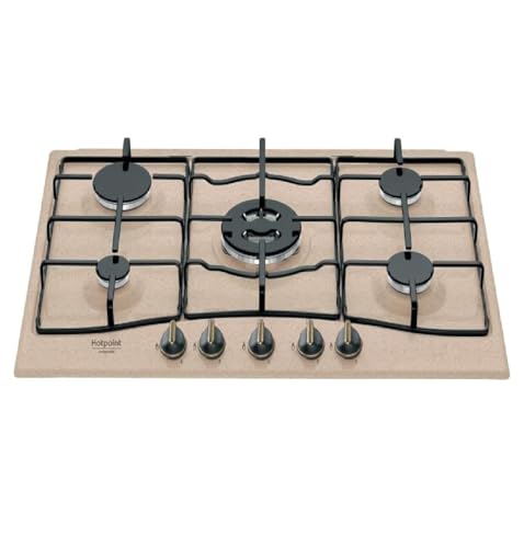 Hotpoint PCN 750 T (AV) R/HA Piano cottura colore avena 75cm, linea TRADIZIONE, 5 fuochi gas di cui una tripla corona. Colore Avena
