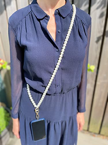 SILVERBILL Pearl Mobile Phone Cross Body Chain/Strap/Cord/Lanyard/Mobile Phone Fashion/Hands Free/Mobile Phone Holder/Phone Accessories