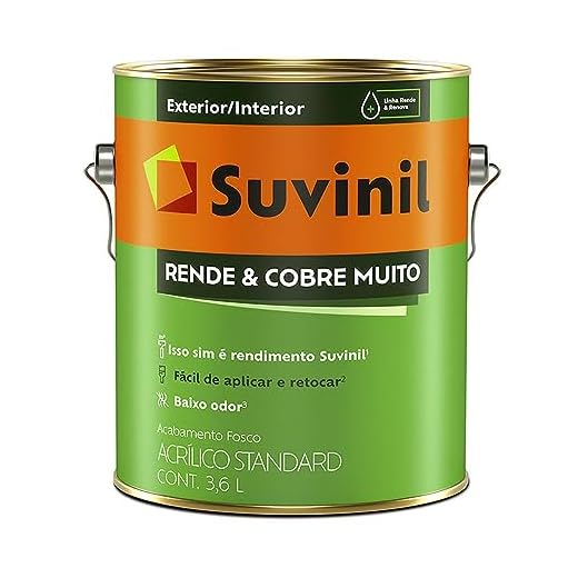 Tinta para paredes acrilico rende e cobre muito 3,6L - Branco - 50308370