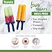 Tovolo Twin Popsicle Mold with Sticks 4 Pack Reusable Ice Pop Molds for Homemade Flavored Popsicles Treats Frozen Snacks, Silicone Popsicle Maker with Stand for the Freezer BPA Free Dishwasher Safe