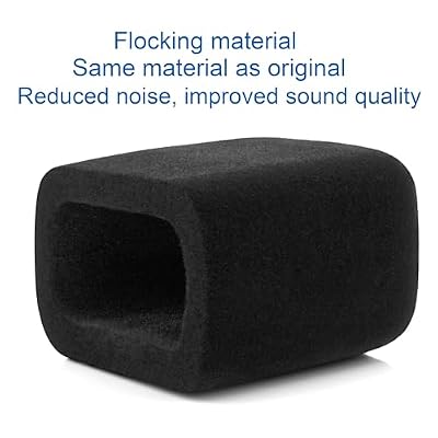 LEFXMOPHY AM8 Pop Filter, Windscreen Compatible with FIFINE AM8 Microphone Replacement Flocked Protector Black Cover