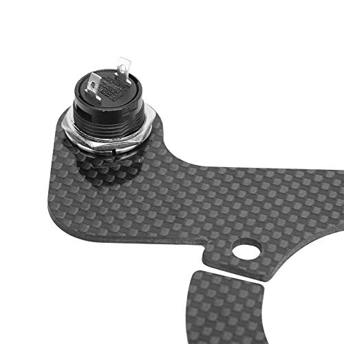 Steering Wheel Horn Button, Carbon Fiber External Horn Button Kits For 6 Bolts Steering Wheel (Dual Button ) #TOP7