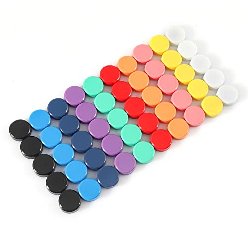 ZDZBLX Fridge Magnets, 40PCS 10 Colors Strong Refrigerator Magnets, Heavy Duty Mini Round Magnets for Whiteboard, Cute Small Magnet for Crafts, Kitchen, Locker, School, Office - Tiny Decorative Magnet