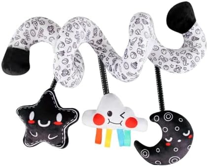 MERIGLARE Assento espiral para bebê, brinquedo para carrinho de b...