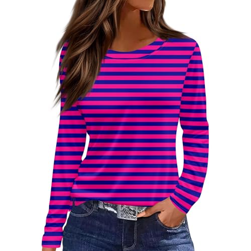 Blusenshirt Damen Langarm, Langarm Shirts Damen Oberteil Elegant Oversize Oberteile