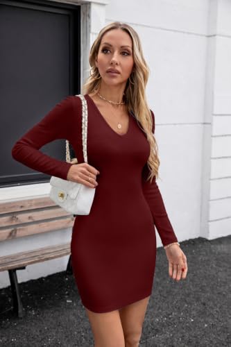 Image of Valiamcep Womens Sleeveless Bodycon Mini Dress Summer Tank Dresses | V Neck,Rib Knit,stretch soft fabric,bodycon,slim fit,sleeveless,summer,Basic,casual daily,dating,club,cocktail