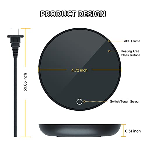 Coffee Mug Warmer, Candle Warmer, Cup Warmer With 2 Temperature Settings And Auto Shut Off, Smart Coffee Warmer For Office Desk, Cup Warmer, Electric Beverage Warmer For Coffee, Tea, Milk #TOP3