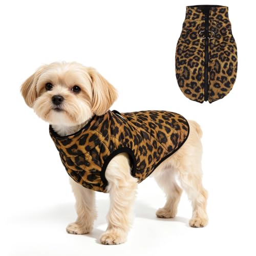 Image of SCENEREAL Halloween Winter Dog Vest Coat with Harness Built in
