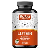Lutein Zeaxanthin Kapseln, Augenvitamine hochdosiert - 50mg Lutein + 12,5mg...