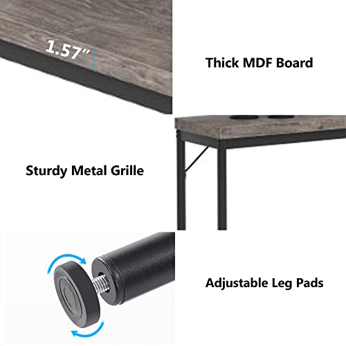 Tribesigns 70.9 Inch Extra Long Console Table, Narrow Long Sofa Table Behind Couch, Rustic Grey Entryway Hallway Table Industrial Height Bar Table For Living Room #TOP5