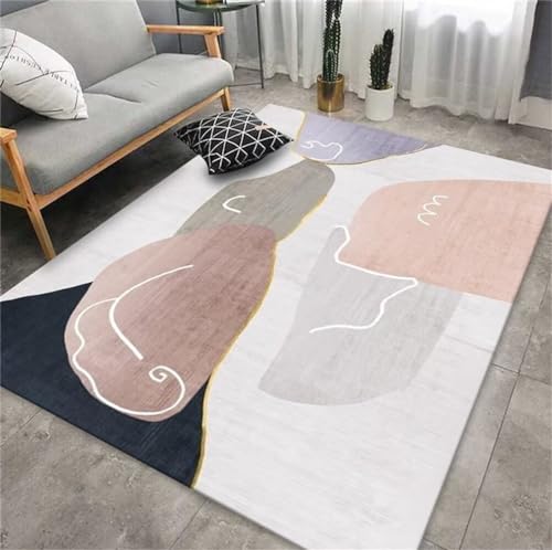 Tapis design salon moderne violet pour une décoration chaleureuse