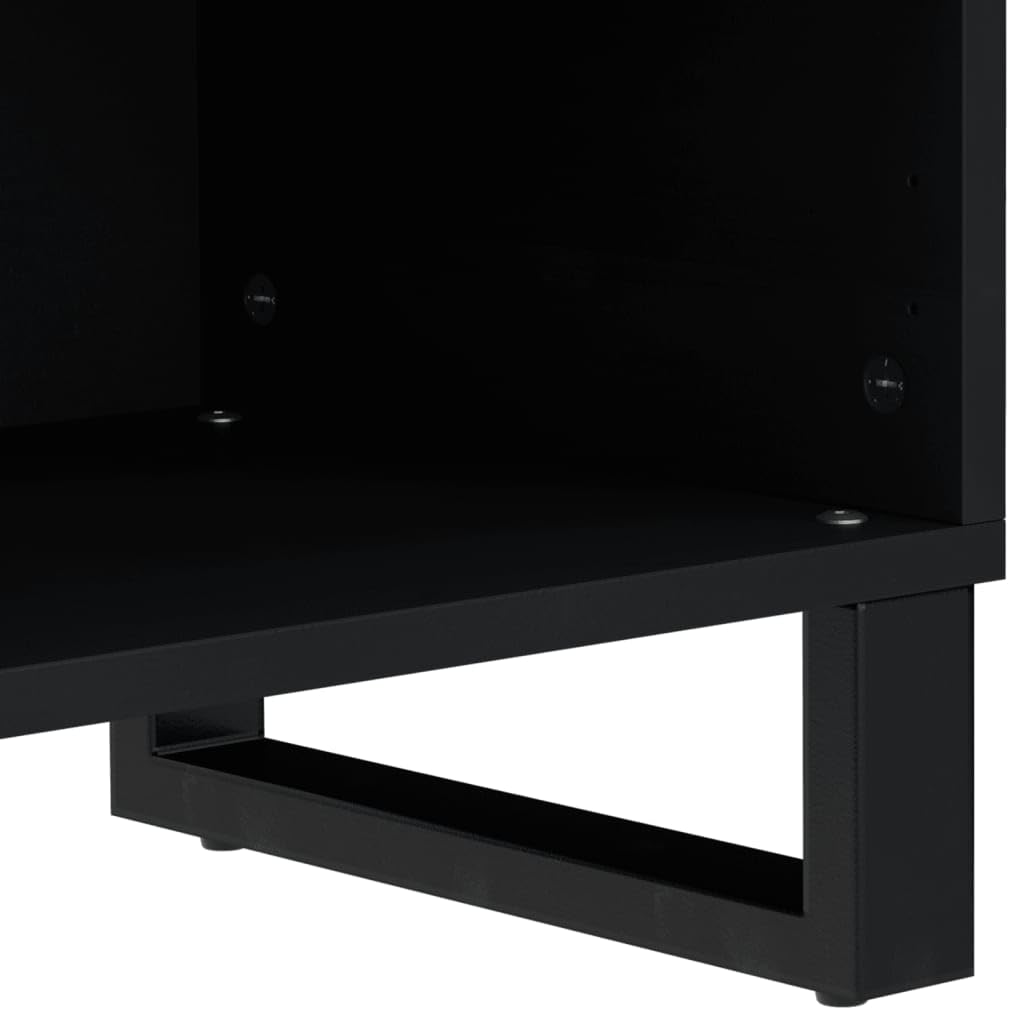 vidaXL Meuble TV 80x33x46 cm Bois de manguier et d'ingénierie, Support TV, Armoire média, Armoire HiFi, unité TV, Meuble multimédia, Meuble latéral