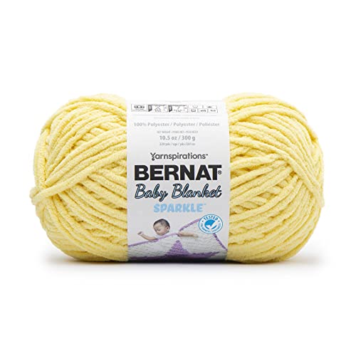 Bernat Baby Blanket Sparkle Yarn-Sunshine