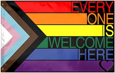 Pride Flag Gay Pride Flag LGBT Rainbow Flags with Brass Grommets Nylon Outdoor 3x5 Foot Waterproof Banner