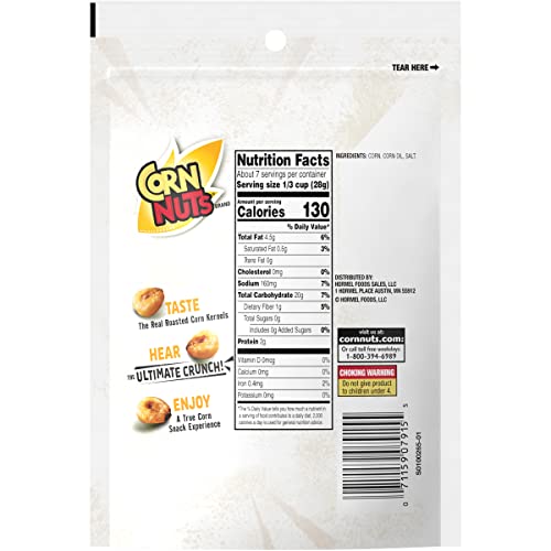 image for CORN NUTS Original Flavored Corn Kernels, Crunchy Corn Snacks, Snack B