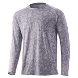 HUK Waypoint Manga Larga | Camiseta Performance +50 UPF Camisa, L para Hombre