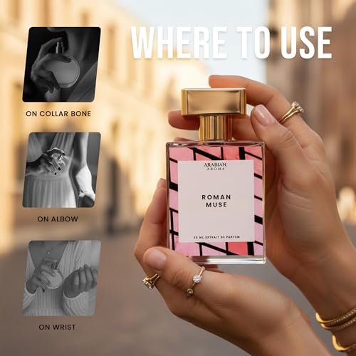 Image of Arabian Aroma Roman Muse for Women | Luxurious Amber Floral, Vanilla & Jasmine | Long-Lasting Scent, Eau de Parfum, 50 Ml