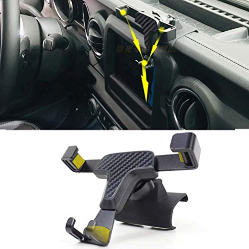 WSJXDJ Soporte para teléfono Inteligente con Montaje de ventilación de Aire para Coche, Soporte Estable para teléfono móvil para Jeep Wrangler JL 2019 2020 Cover