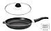 Produktbild Original Gundel Guss-Bratpfanne INDUKTION - flach - Ø 26 cm - Höhe 5 cm - mit Glasdeckel und Deckelknopf (entlüftbar) Biotoan-Oberfläche, Akku-Therm Boden