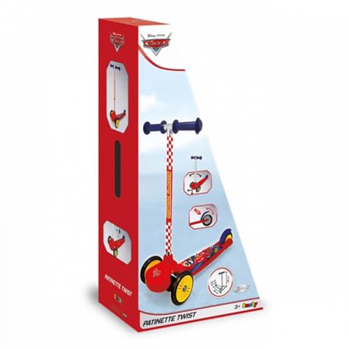 Smoby 750205 Cars Twist Scooter, multicolore