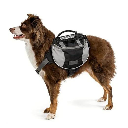 Sac À Dos De Randonnée Pour Chien, Sac De Selle Pour Chien Sac À Dos Pour Chien Doggy Backpack Harnais Sacoche De Selle Pour Chien Avec Poches Latérales Pour Petits, Moyens Et Grands Chiens (M Noir)