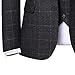 JEShifangjiusu Mens 3 Piece Suits One Button Formal Slim Fit Solid Color Wedding Tuxedo Casual Business Tuxedo Suits for Men (Large,Black)