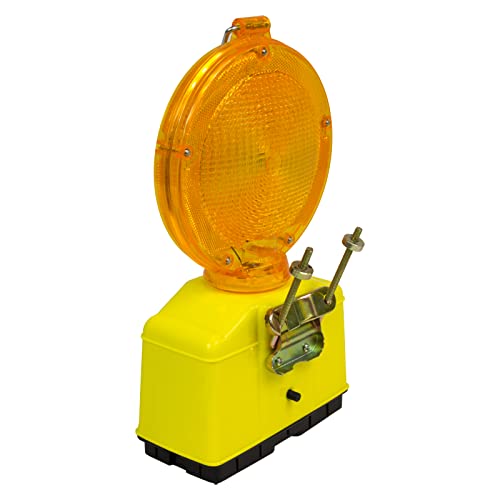 Baliza Intermitente LED, Señalización de Obras, Señalización de Emergencia (Naranja)