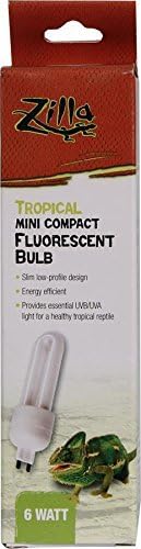 Zilla Mini Compact Fluorescent Bulb - Tropical 1 Pack - (6 Watt) - Pack of 4