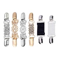 SZSMW 6 Cinch Clips - Waist Clips - Waist Clip Gold - Geeignet FüR Alle Arten Von Kleidung, Wie Kleidern, HüTen, Schals, um Ihren TäGlichen Gebrauch und Ihren Ersatzbedarf Zu ErfüLlen