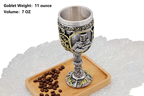 Medieval Oath Knight Chalice Viking Goblet Gothic Giftware Gift Ideas Of Themed Party Decoration Drinking Cup Vessel(Oath Knight) #TOP4