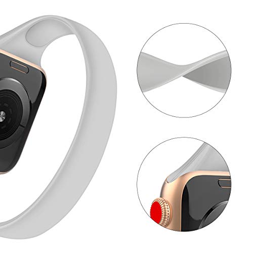 Mazoft Solo Loop Slim Band Compatible With Apple Watch Bands 38Mm 40Mm 42Mm 44Mm 41Mm 45Mm 49Mm, Stretchy Silicone Elastic Women Sport Thin Strap For Iwatch Series Ultra Se 8 7 6 5 4 3 2 1 #TOP6