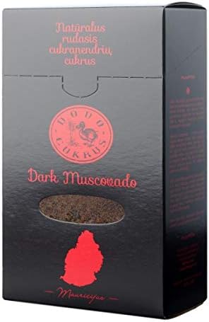 Unrefined Cane Sugar - Dark Muscovado, 300 g x 5 packs - Dodo cukrus