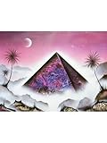 Schwarzlicht Poster | Pyramide | 64x90cm | ungerahmt | 