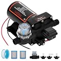 [Upgraded Version] RV Fresh Water Pump, 12V DC Water Pump, 7GPM 70PSI Self-Priming Diaphragm Water Pump with Pressure Switch and Strainer for RV, Marine, Yacht, Caravan for Halloween