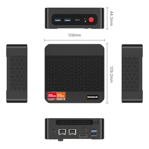 Image of BOSGAME P3 Pro Mini PC with AMD Ryzen 9 7940HS, 16GB DDR5 1TB PCle SSD, 4K Triple Display, Dual LAN, Wi-Fi 6E /BT5.2, Mini Desktop Computer for Gaming /Office