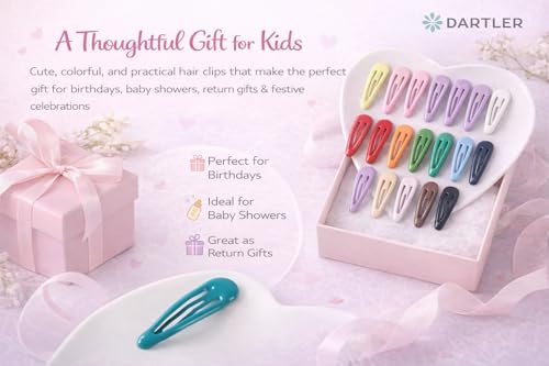 Image of Small Kids Tic Tac Hair Clips Set of 21 Multi Color Accessories | Girls & Toddlers Non-Slip, Cute Lightweight & Durable Metal Hairpins Stylish Baby Hair Clips (7 Black+14 Color)