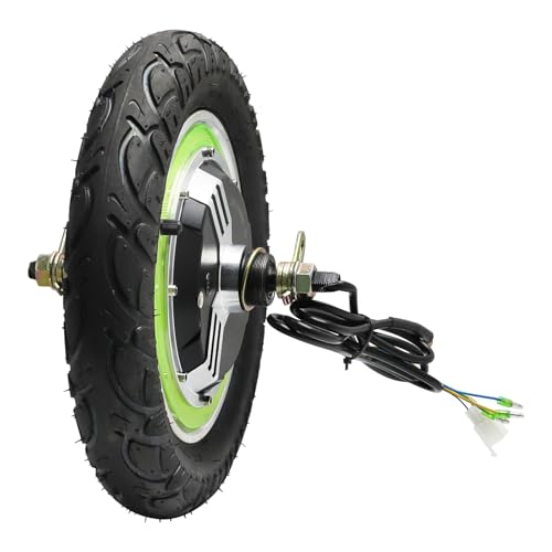 12" 36V 500W Brushless Rear Hub Motor with Tire & Disc Brake
