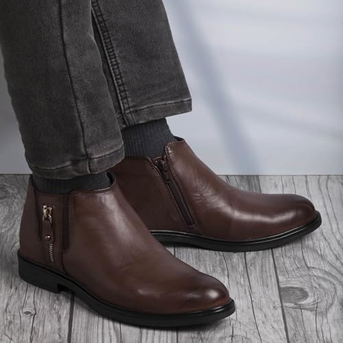 Image of ID Leather Boots for Men Premium Comfort, Durability & Versatile Design