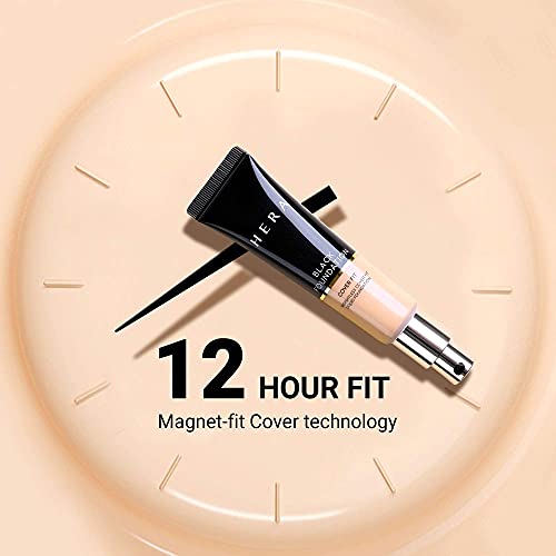 Hera Black Foundation Matte Makeup, Longwear And Oil-Free, Jennie Picked Lightweight Cover Fit Liquid Concealer Foundation By Amorepacific (1.18 Fl Oz, 25N1) #TOP2