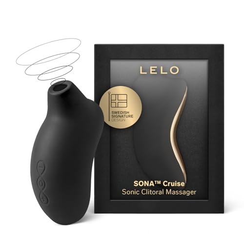 LELO SONA クルーズソニックマッサージャー クルーズコントロール より高い悦びを提供 防水 充電式 振動刺激玩具 女性用 1個（1パック） ブラック - 画像1