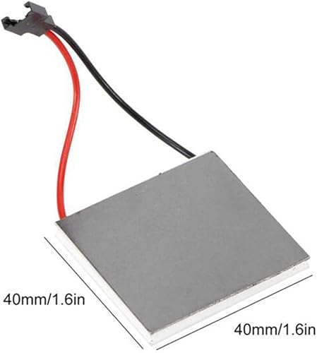 Miniatura 5 de Chimenea Accesorios Ventilador Motor Generador Hoja Estufa Quemador Calentador Parte 40X40Mm Generador Termoeléctrico Hoja de generación de energía