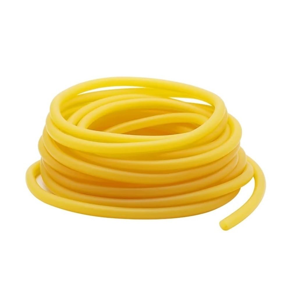 Manguera de caucho de látex amarillo resistente a la abrasión natural, tubo flexible for plomería(10metersx9mmx12mm)