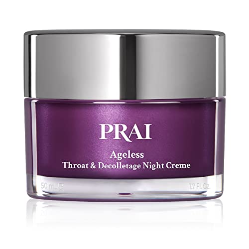 PRAI Beauty Ageless Throat & Decolletage Night Creme - Anti-Aging & Hydrating Creme - 1.7oz