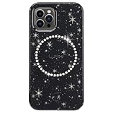 LuMee - Halo - Lighted Selfie Case for iPhone 13 Pro Max - Built-in Adjustable LED Lighting - 6.7 Inch - Stars & Gems