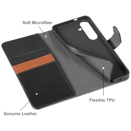 Étui pour Samsung Galaxy S24 Plus antichoc cuir RFID noir - 4