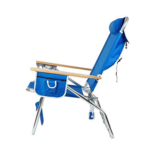 Big Jumbo 500 Lbs Xl Aluminum Heavy Duty Beach Chair For Big & Tall - 4 Reclining Positions #TOP3