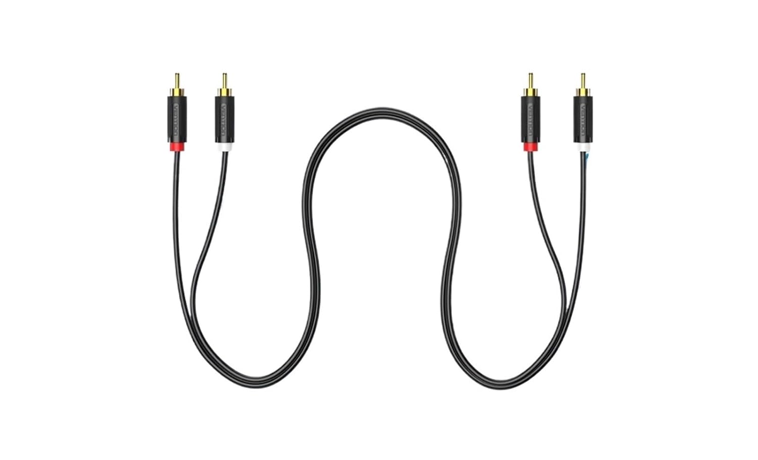 2 R/CA to Cable Male to for Home Theater DVD Amplifier TV 1m 2m 300cm 5m Plated Cabo(PVC Shell,1m)